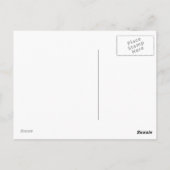 Vierblättriges Kleeblatt Metallaussehen Postkarte (Rückseite)