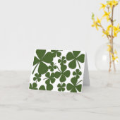 vierblättriges Kleeblatt Mitteilungskarten (Gelbe Blume)