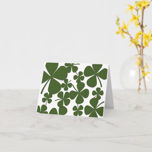 vierblättriges Kleeblatt Mitteilungskarten (Gelbe Blume)