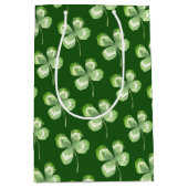vierblättriges Kleeblatt Mittlere Geschenktüte (Vorderseite)