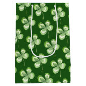 vierblättriges Kleeblatt Mittlere Geschenktüte (Rückseite)