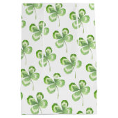 vierblättriges Kleeblatt Mittlere Geschenktüte (Rückseite)