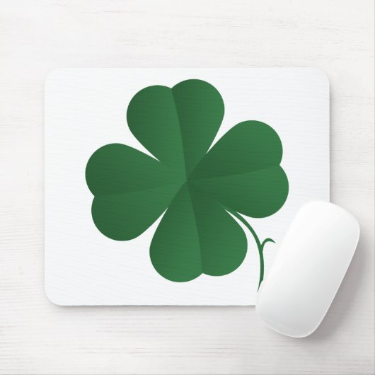 Vierblättriges Kleeblatt Mousepad (Mit Mouse)