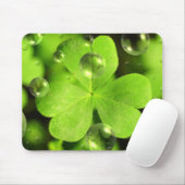 Vierblättriges Kleeblatt Mousepad (Mit Mouse)