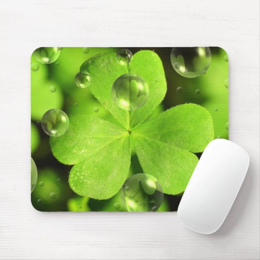 Vierblättriges Kleeblatt Mousepad (Mit Mouse)