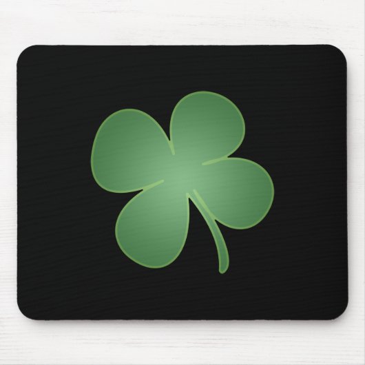 Vierblättriges Kleeblatt Mousepad (Vorne)