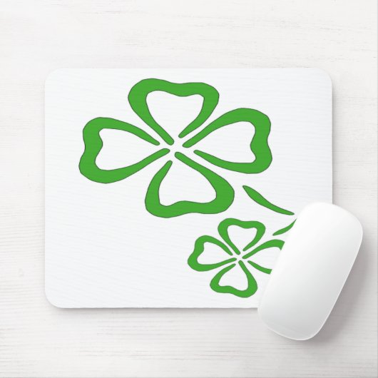 vierblättriges Kleeblatt Mousepad (Mit Mouse)
