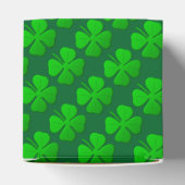 vierblättriges Kleeblatt Muster Cube Favor Box Geschenkschachtel (Oben)