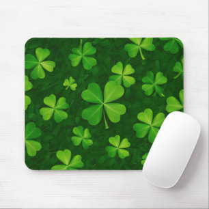 vierblättriges Kleeblatt Muster Mousepad