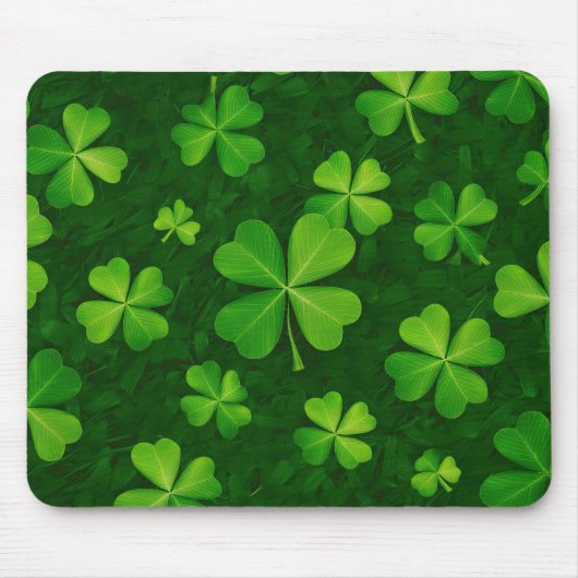 vierblättriges Kleeblatt Muster Mousepad (Vorne)