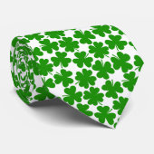 vierblättriges Kleeblatt Neck Tie Krawatte (Gerollt)
