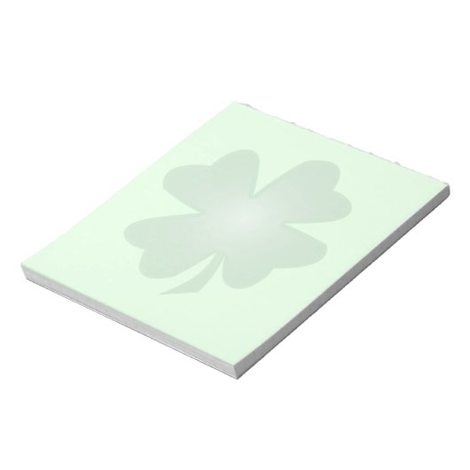 vierblättriges Kleeblatt Notizblock (Rotiert)