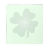 vierblättriges Kleeblatt Notizblock (Vorderseite)