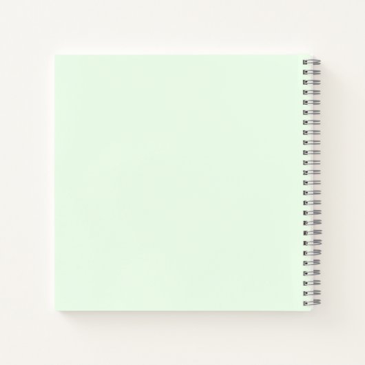 vierblättriges Kleeblatt Notizblock (Rückseite)