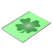 vierblättriges Kleeblatt Notizblock (Linke Seite)