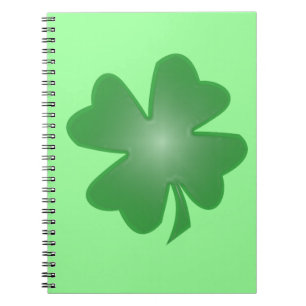 vierblättriges Kleeblatt Notizblock