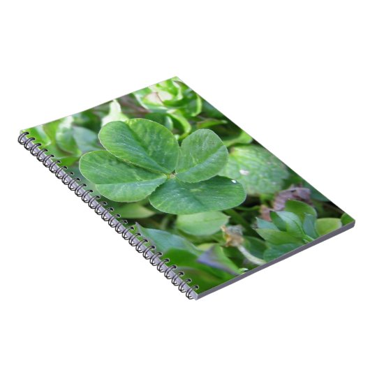 vierblättriges Kleeblatt Notizblock (Rechte Seite)