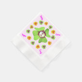 vierblättriges Kleeblatt Party Napkins Serviette (Ecke)