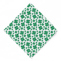 vierblättriges Kleeblatt Pattern Green