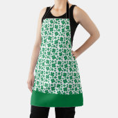 vierblättriges Kleeblatt Pattern Green Schürze (InSitu)