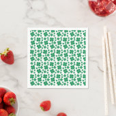vierblättriges Kleeblatt Pattern Green Serviette (Beispiel)