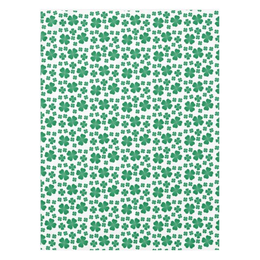 vierblättriges Kleeblatt Pattern Green Tischdecke (Vorderseite)