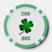 vierblättriges Kleeblatt Pokerchips (Rückseite)