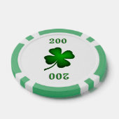 vierblättriges Kleeblatt Pokerchips (Einzeln)