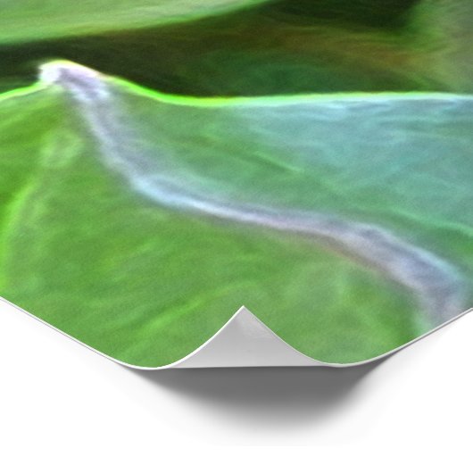 vierblättriges Kleeblatt Poster (Ecke)