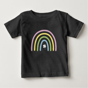 vierblättriges Kleeblatt Rainbow St Patrick's Day Baby T-shirt