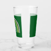 vierblättriges Kleeblatt Rainbow St Patrick's Day Glas (Links)