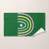 vierblättriges Kleeblatt Rainbow St Patrick's Day Handtuch (Handtuch)