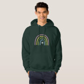 vierblättriges Kleeblatt Rainbow St Patrick's Day Hoodie (Vorne ganz)