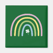 vierblättriges Kleeblatt Rainbow St Patrick's Day Magnet (Vorne)