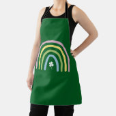 vierblättriges Kleeblatt Rainbow St Patrick's Day Schürze (InSitu)