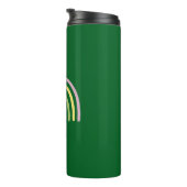 vierblättriges Kleeblatt Rainbow St Patrick's Day Thermosbecher (Nach rechts gedreht)
