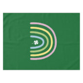 vierblättriges Kleeblatt Rainbow St Patrick's Day Tischdecke (Vorderseite (Horizontal))