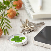 Vierblättriges Kleeblatt - Schlüsselanhänger (Seite)