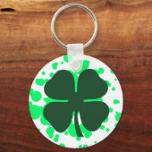 vierblättriges Kleeblatt Schlüsselanhänger (Vorderseite)