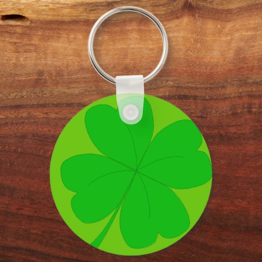 vierblättriges Kleeblatt Schlüsselanhänger (Vorderseite)