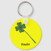 Vierblättriges Kleeblatt Schlüsselanhänger (Vorderseite)