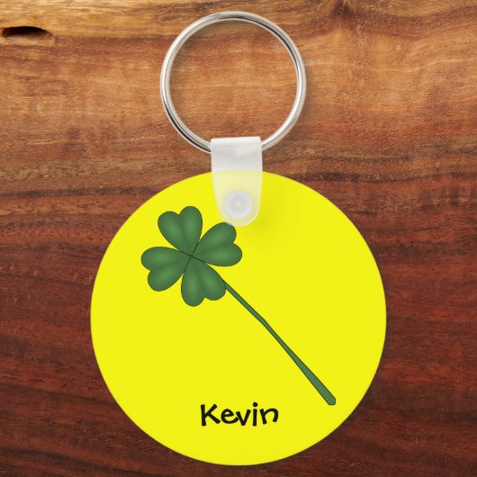 Vierblättriges Kleeblatt Schlüsselanhänger (Vorderseite)