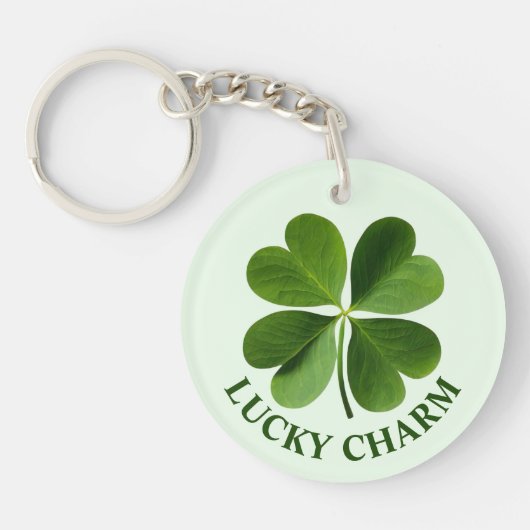 vierblättriges Kleeblatt Schlüsselanhänger (Vorderseite)