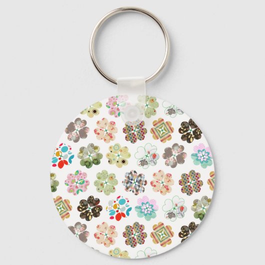 vierblättriges Kleeblatt Schlüsselanhänger (Vorderseite)