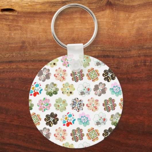 vierblättriges Kleeblatt Schlüsselanhänger (Vorderseite)