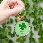 vierblättriges Kleeblatt Schlüsselanhänger (Hand)