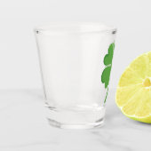 Vierblättriges Kleeblatt Schnapsglas (Links)