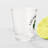 vierblättriges Kleeblatt Schnapsglas (Links)