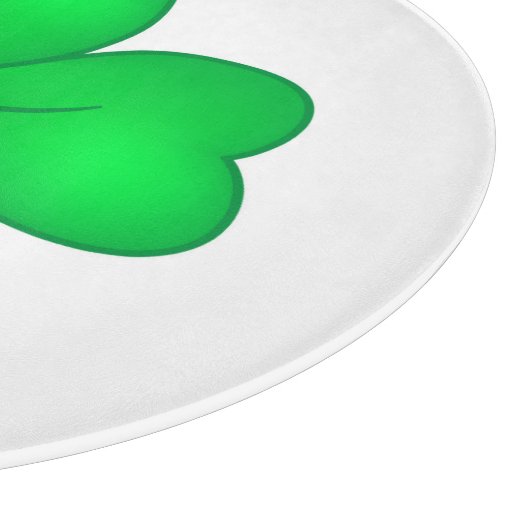 Vierblättriges Kleeblatt Schneidebrett (Ecke)