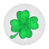 Vierblättriges Kleeblatt Schneidebrett (Vorderseite)